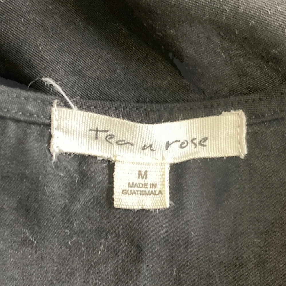 Tea n Rose Adams Wide Leg Black Jumpsuit Size M - Picture 4 of 9